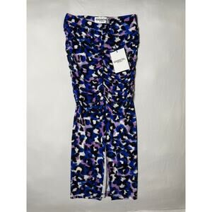 Essentiel Antwerp ruched bodycon midi skirt 0